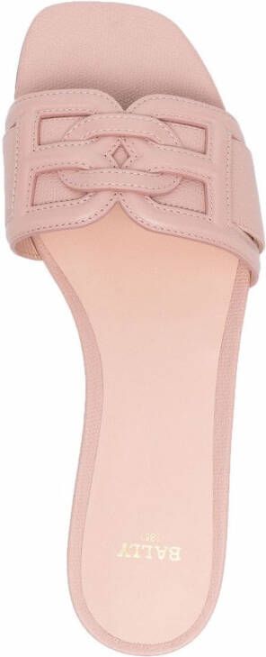 Bally Sandalen met logo Beige
