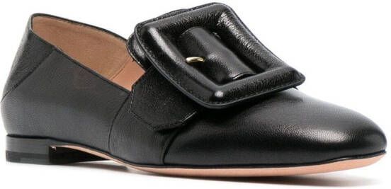 Bally Schuhe leren loafers Zwart