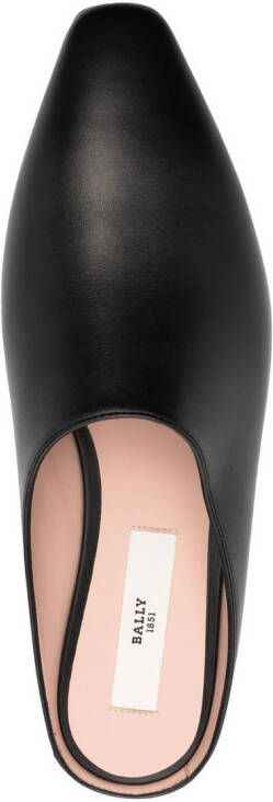 Bally Schuhe suède slippers Zwart