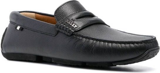 Bally Leren loafers Zwart