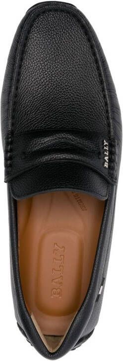 Bally Leren loafers Zwart
