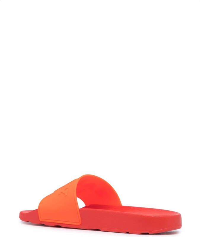 Bally Slippers met logo-reliëf Oranje
