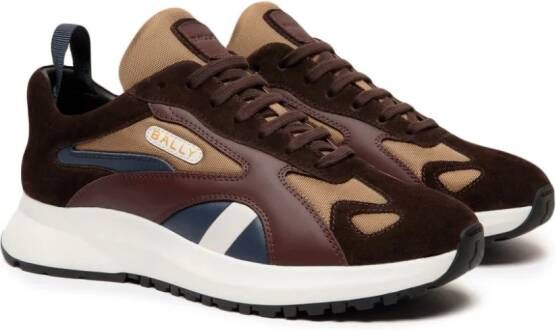 Bally Sneakers met vlakken Bruin