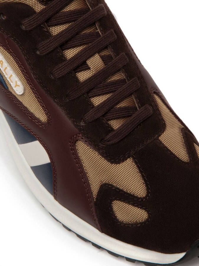 Bally Sneakers met vlakken Bruin