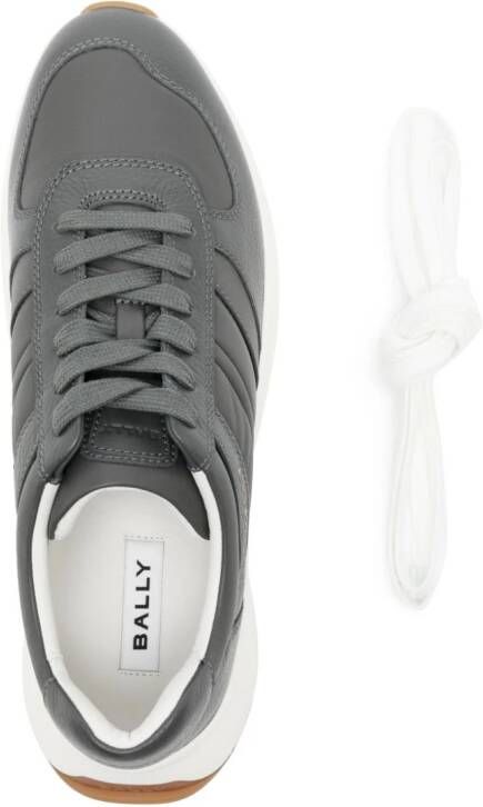 Bally Sneakers met vlakken en logoprint Grijs