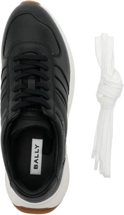 Bally Sneakers met vlakken en logoprint Zwart