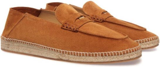 Bally Espadrilles met logo Bruin