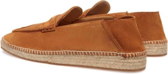 Bally Espadrilles met logo Bruin