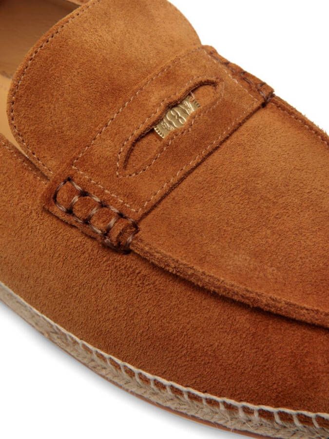 Bally Espadrilles met logo Bruin