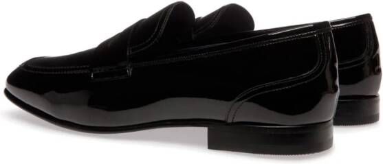 Bally Suisse lakleren loafers Zwart