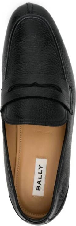 Bally Suisse leren loafers Zwart