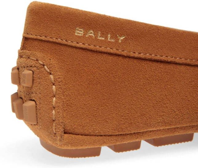 Bally Leren loafers met kwastjes Bruin