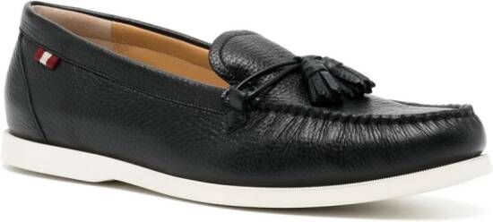 Bally Leren loafers Zwart