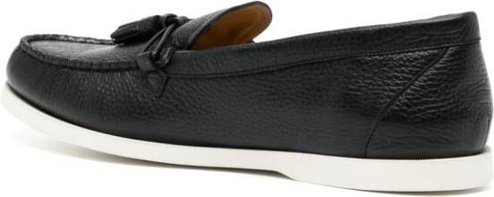 Bally Leren loafers Zwart