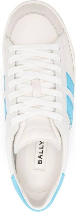Bally Tyger leren sneakers Wit