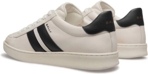 Bally Tyger leren sneakers Wit