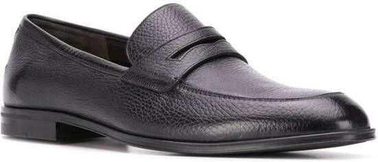 Bally Webb bewerkte penny loafers Zwart