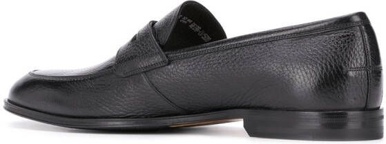 Bally Webb bewerkte penny loafers Zwart