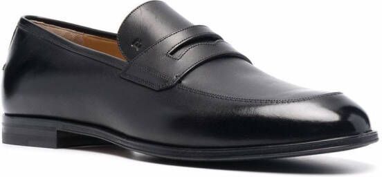 Bally Leren penny loafers Zwart