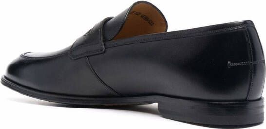 Bally Leren penny loafers Zwart
