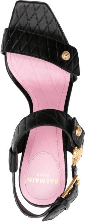 Balmain Leren sandalen Zwart