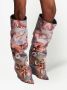 Balmain Ariel Hoge Laarzen in Sky print leather Multicolor Dames - Thumbnail 7