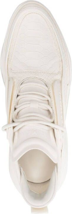 Balmain B-Bold sneakers met plateauzool Wit