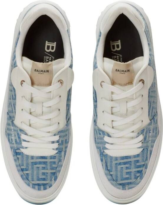 Balmain B-Court denim sneakers Blauw