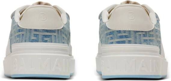 Balmain B-Court denim sneakers Blauw