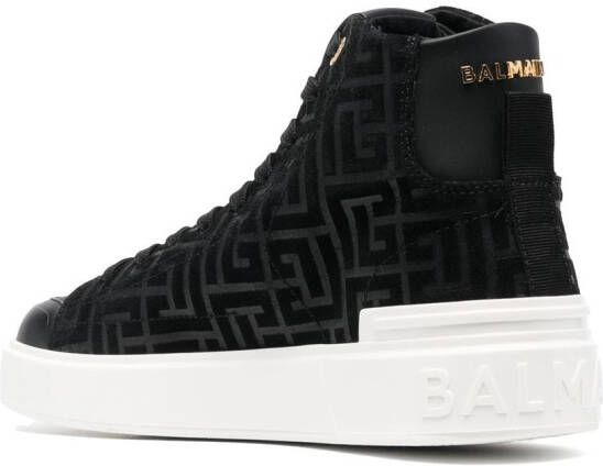 Balmain B-Court high-top sneakers Zwart