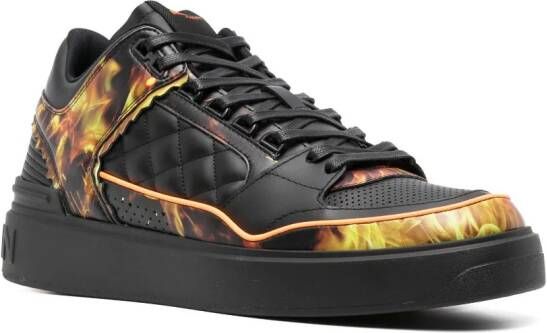 Balmain B-Court leren sneakers Zwart