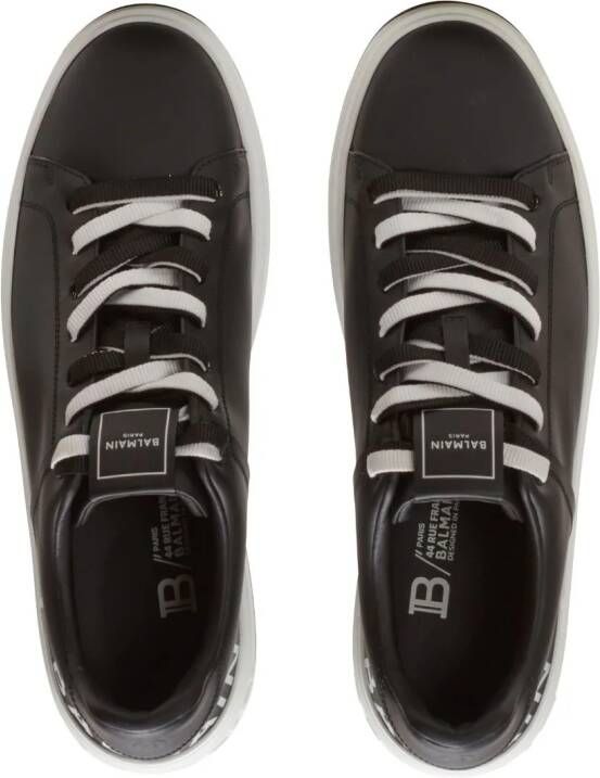 Balmain B-Court leren sneakers Zwart