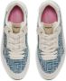 Balmain B-Court sneakers met denim vlakken Wit - Thumbnail 3