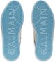 Balmain B-Court sneakers met denim vlakken Wit - Thumbnail 5