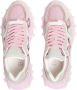 Balmain B-East trainer in leather suede and mesh Pink Dames - Thumbnail 8