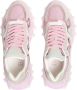 Balmain B-East trainer in leather suede and mesh Pink Dames - Thumbnail 8