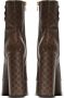 Balmain Bruine mini monogram laarzen Brown Dames - Thumbnail 2