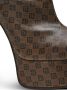 Balmain Bruine mini monogram laarzen Brown Dames - Thumbnail 3