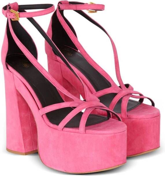 Balmain Cam sandalen met plateauzool Roze