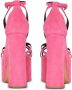 Balmain Cam suède platform sandalen Pink Dames - Thumbnail 4