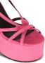 Balmain Cam suède platform sandalen Pink Dames - Thumbnail 6