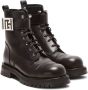 Balmain Charlie leren rangerlaarzen Black Heren - Thumbnail 2