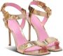 Balmain Eva leren sandalen Goud - Thumbnail 2