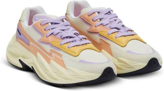 Balmain Flow leren sneakers Beige