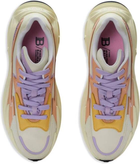 Balmain Flow leren sneakers Beige