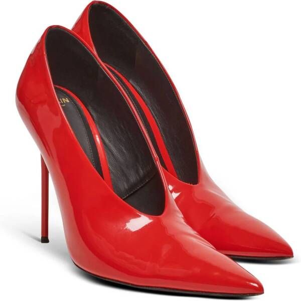 Balmain Gelakte pumps 95 mm Rood