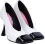 Balmain Eden two-tone pumps in lamsvacht en lakleer White Dames - Thumbnail 10