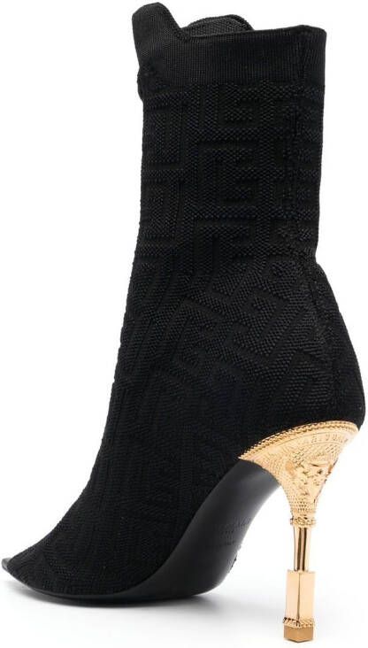 Balmain Veterlaarzen met monogram Zwart