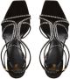 Balmain Moneta suède en kristallen sandalen Black Dames - Thumbnail 11