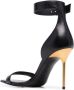 Balmain Leather Uma sandals Black Dames - Thumbnail 6